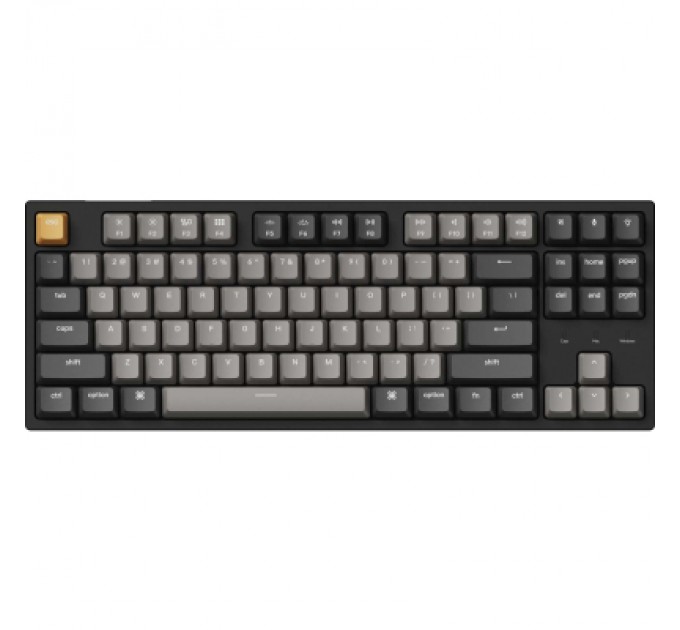 Клавіатура Keychron C1 Pro 87Key K pro Red RGB QMK/VIA Hot-swap USB UA Black (C1PM1_KEYCHRON)