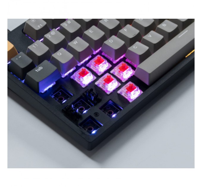 Клавіатура Keychron C1 Pro 87Key K pro Red RGB QMK/VIA Hot-swap USB UA Black (C1PM1_KEYCHRON)