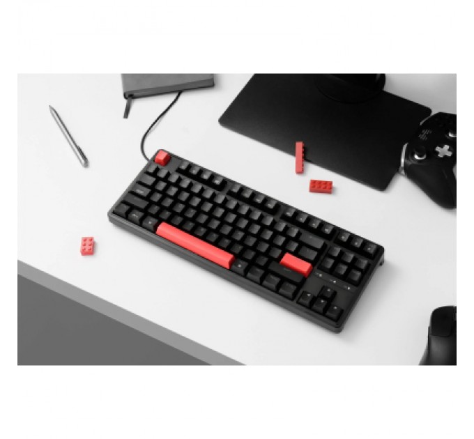 Клавіатура Keychron C3 Pro 87Key K pro Red RGB QMK Hot-swap USB UA Black (C3PH1_KEYCHRON)