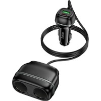 Зарядний пристрій HOCO HOCO Z59 Rank 48W dual port USB-C PD30W + USB QC3.0 Black (6942007641500)