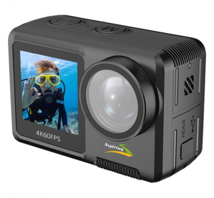Екшн-камера Aspiring Repeat 4 ULTRA HD 4K DUAL SCREEN (86ASZE21PB)