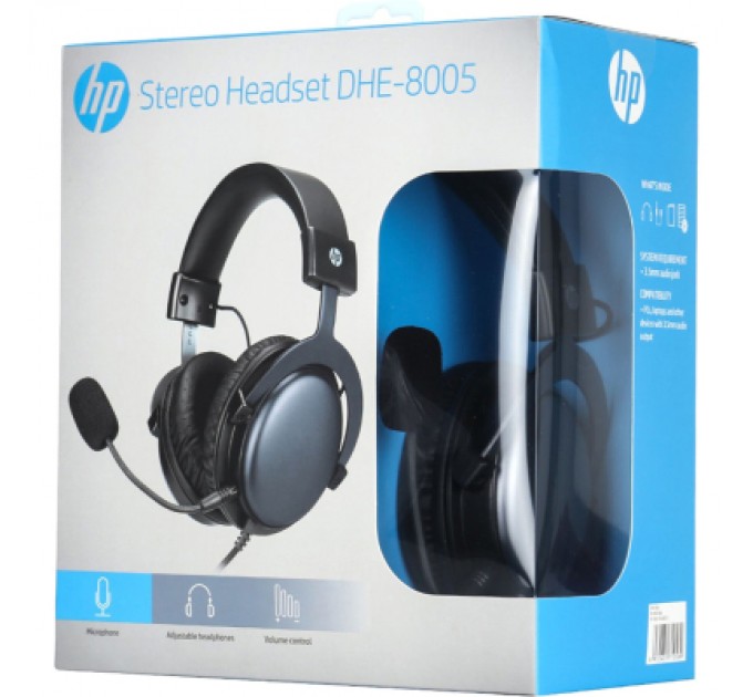 Навушники HP DHE-8005 Gaming Red LED Black (DHE-8005.)