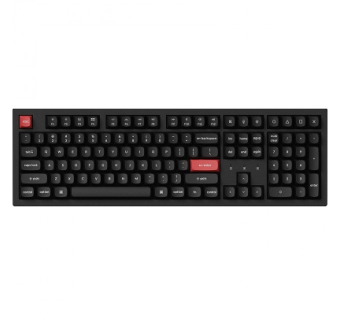 Клавіатура Keychron K10 PRO K pro Red QMK Wireless/Bluetooth/USB-А UA Black (K10P-A1-UA)
