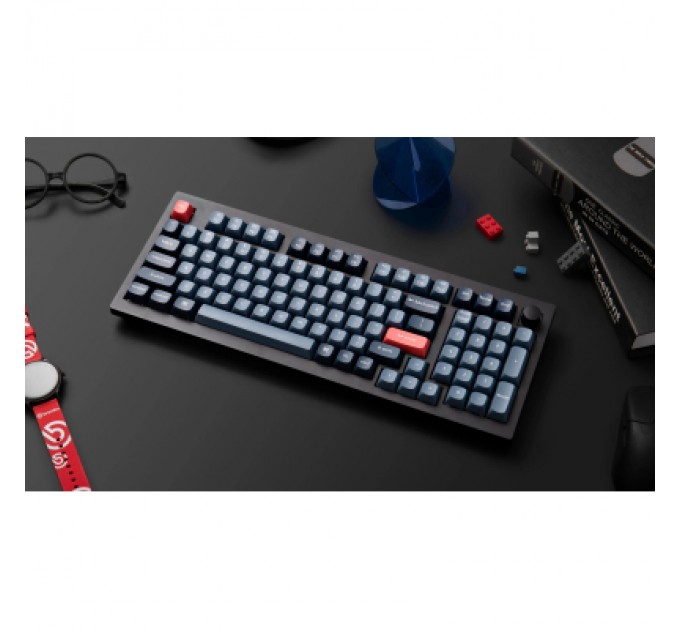 Клавіатура Keychron V5 Max Gateron Jupiter Brown Knob Hot-Swap QMK Wireless/Bluetooth/USB-А UA Black (V5M-D3-UA)