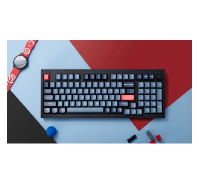 Клавіатура Keychron V5 Max Gateron Jupiter Brown Knob Hot-Swap QMK Wireless/Bluetooth/USB-А UA Black (V5M-D3-UA)