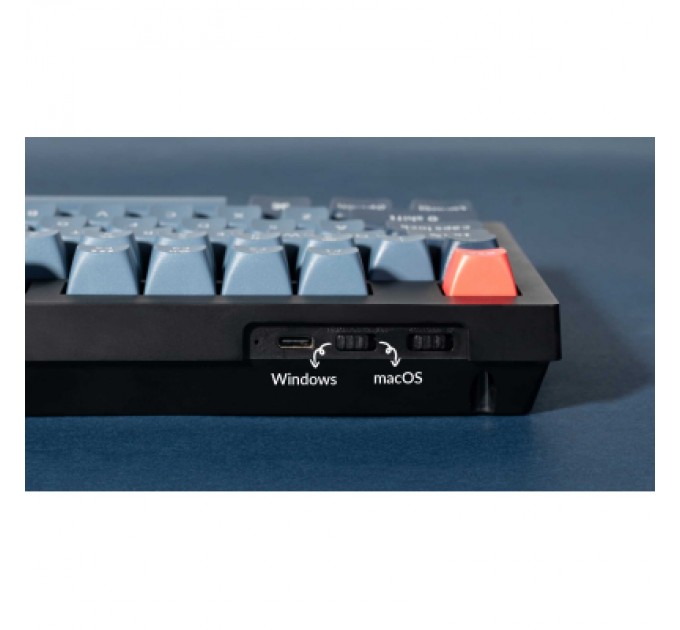 Клавіатура Keychron V5 Max Gateron Jupiter Brown Knob Hot-Swap QMK Wireless/Bluetooth/USB-А UA Black (V5M-D3-UA)