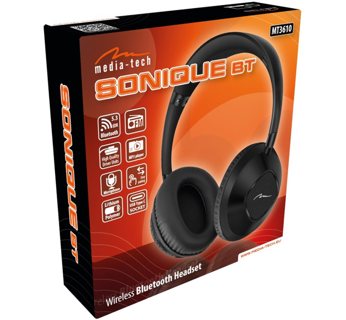 Media-Tech Навушники Media-Tech SONIQUE DS-2 Black (MT3610)