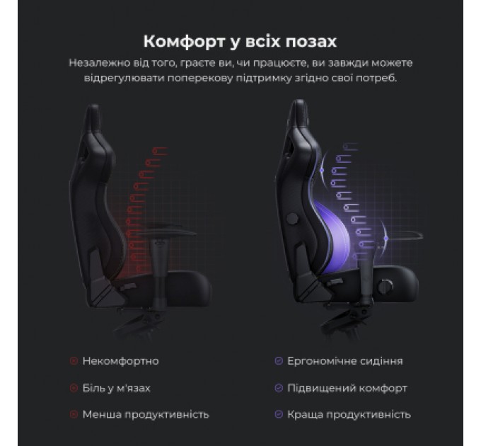 Крісло ігрове Anda Seat Kaiser 4 Size L Maroon (AD12YDDC-L-20-A-PV/C)