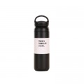 Термос Merlion Travel Tumbler 350 мл, подвійна кришка з ручкою, чорний (SUS304-350Black)