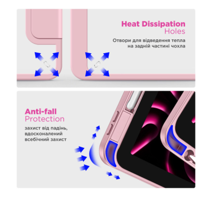 Armorstandart Чохол до планшета Armorstandart Y-Type PEN Redmi Pad Pro / Poco Pad Pink (ARM85546)