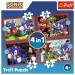 Пазл Trefl Sonic Пригоди Соніка 4 in 1 (35, 48, 54, 70) елемента (5900511346251)