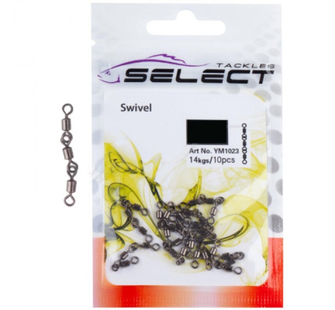 Вертлюг Select YM1023 потрійний size 10 10шт/уп (1870.24.22)