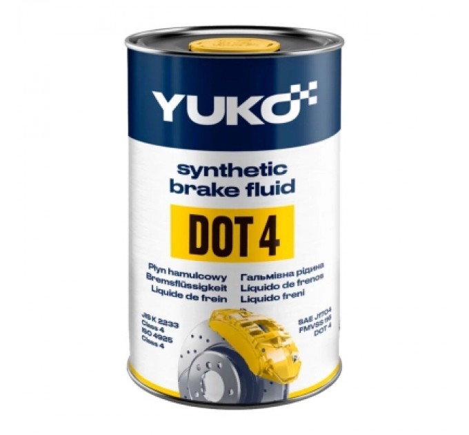 Гальмівна рідина Yuko ДОТ-4 0,455кг (4823110403297)