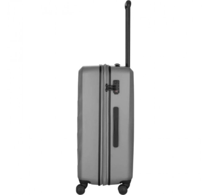 Валіза Wenger Motion, середня, пластик, 4 колеса, сірий (612703)