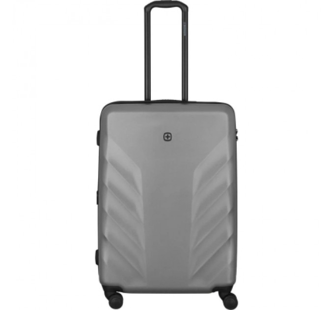 Валіза Wenger Motion, середня, пластик, 4 колеса, сірий (612703)