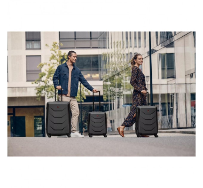 Валіза Wenger Prymo, мала, пластик, 4 колеса, чорна (612536)