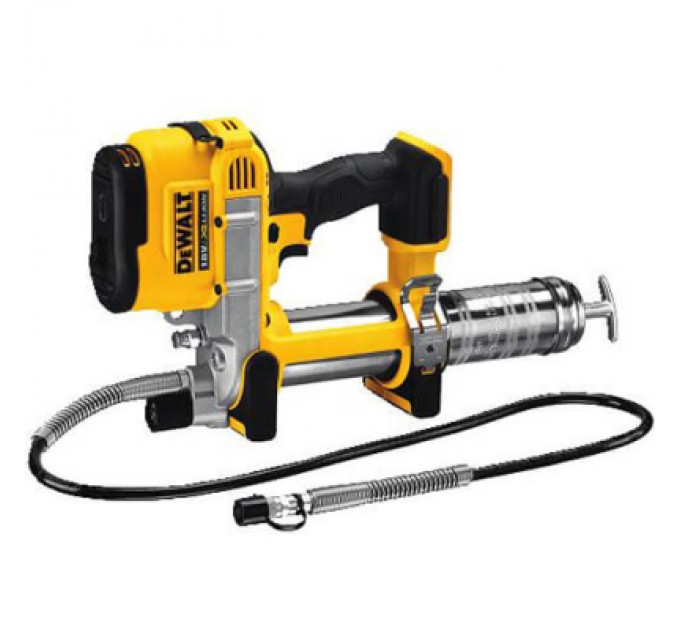 Шприц для мастила DeWALT 18В XR Li-lon, 147.87 мл/хв, 3.63 кг, (без АКБ та ЗП) (DCGG571NK)