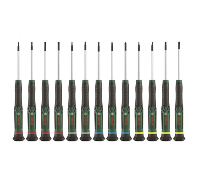 Набір викруток Bosch прецизійних 13шт, SL, PH, TX, HEX, сталь CrV (1.600.A02.Z9N)