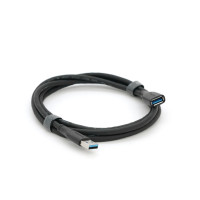 Дата кабель USB 3.0 AM/AF 1.5m black VEGGIEG (YT-3.0AM\AF-1.5BL)