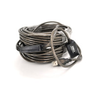 Дата кабель USB 2.0 AM/AF 20.0m active transparent Voltronic (YT-AECWC AM/AF-20.0m)