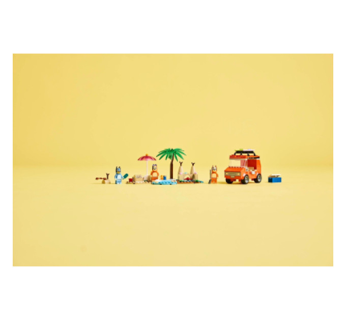 LEGO Конструктор LEGO Bluey Пляж і сімейна поїздка на автомобілі Блуї (11202)