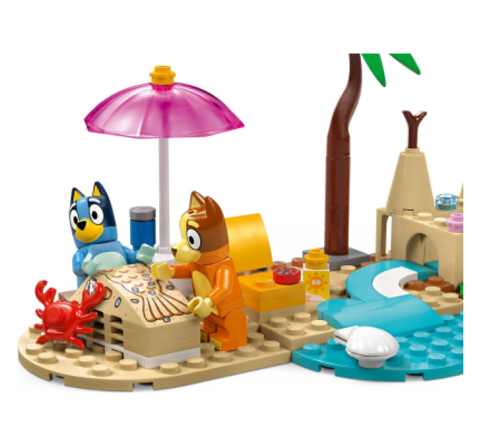 LEGO Конструктор LEGO Bluey Пляж і сімейна поїздка на автомобілі Блуї (11202)