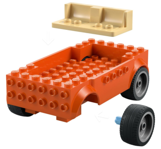 LEGO Конструктор LEGO Bluey Пляж і сімейна поїздка на автомобілі Блуї (11202)