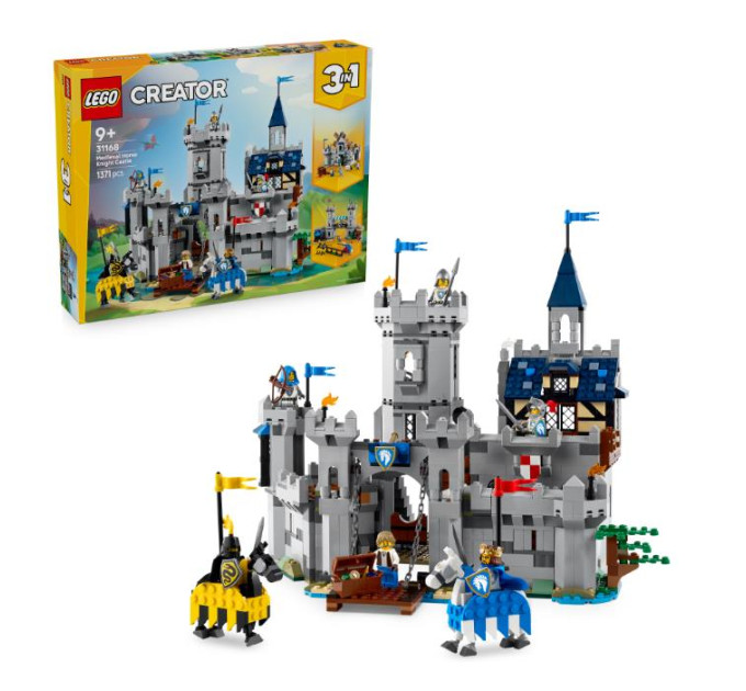 LEGO Конструктор LEGO Creator Середньовічний замок із лицарем на коні (31168)