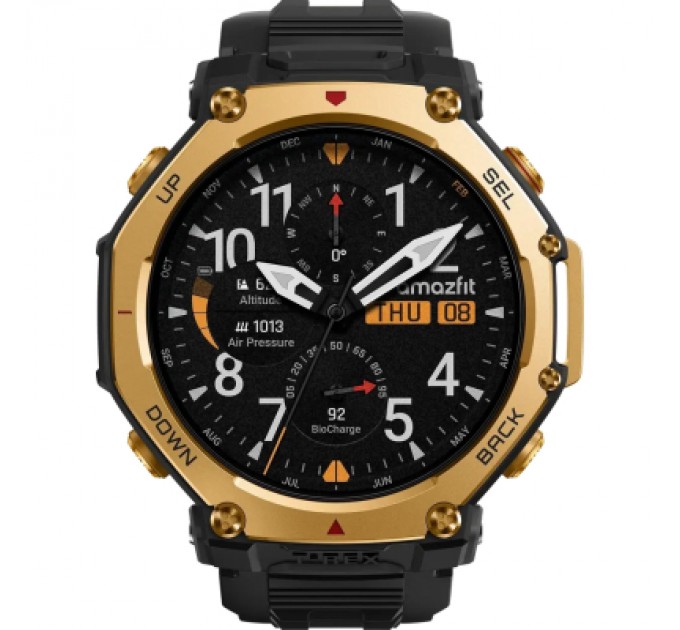 Смарт-годинник Amazfit T-Rex 3 Pro 48mm W2444OV5N Black Gold (1170957)