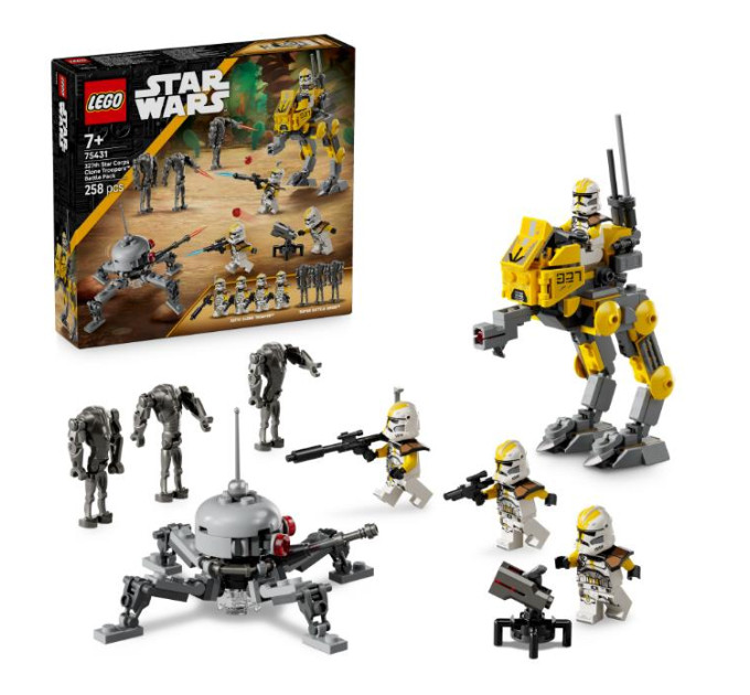 LEGO Конструктор LEGO Star Wars Бойовий загін бійців-клонів 327-го галактичного корпусу (75431)
