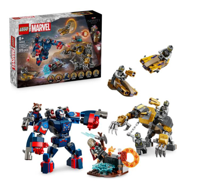 LEGO Конструктор LEGO Super Heroes Месники: Завершення Тор проти Чітаурі (76322)