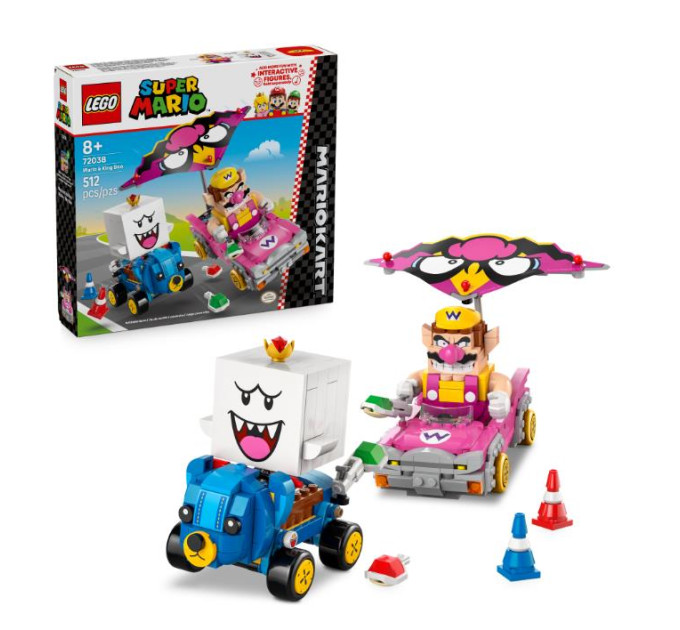 LEGO Конструктор LEGO Super Mario Mario Kart – Wario та King Boo (72038)