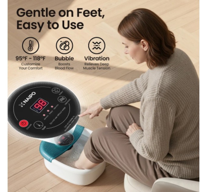 Масажна ванночка для ніг NAIPO XKAM-SPA18 зелений