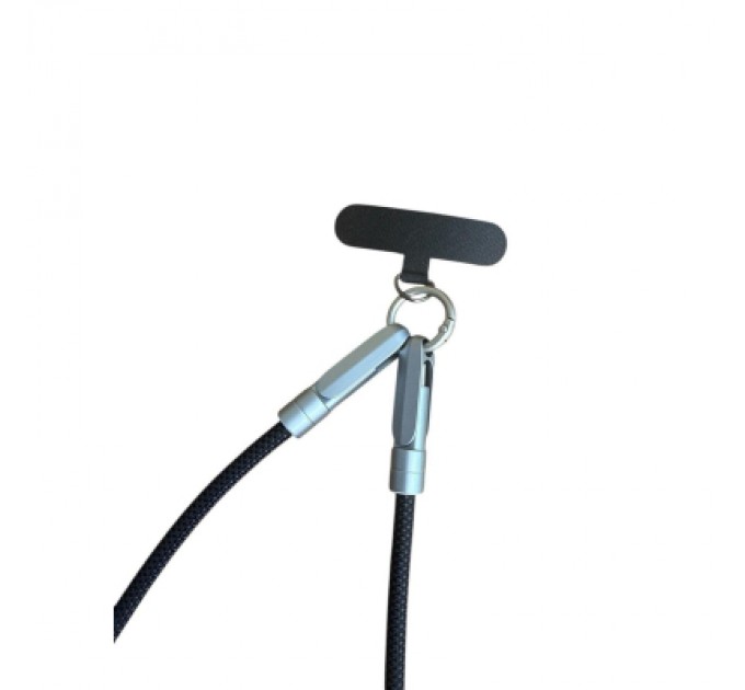 Дата кабель USB-C to USB-C 1.2m PD3.1 100W braided black XoKo (XK-SC-HLD-200-BK)