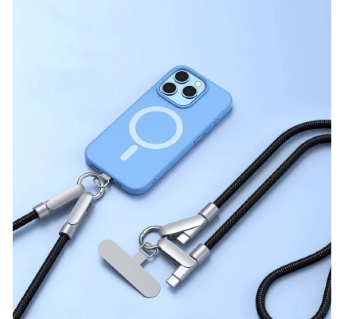 Дата кабель USB-C to USB-C 1.2m PD3.1 100W braided black XoKo (XK-SC-HLD-200-BK)