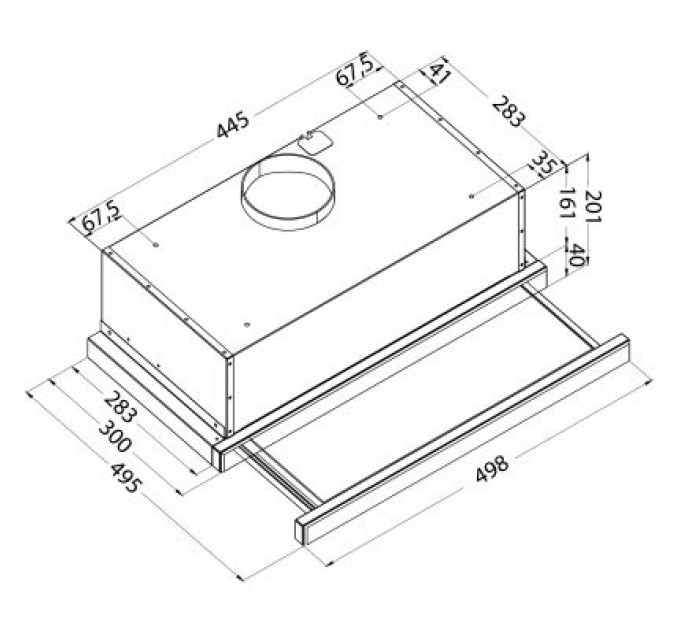 Витяжка кухонна Pyramida ATH 50 (400) WH