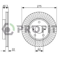 Гальмівний диск Profit 5010-1789