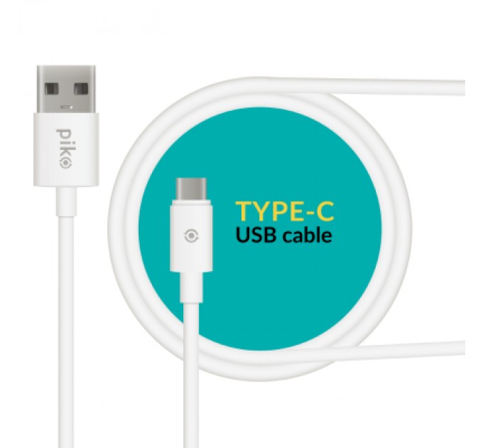 Дата кабель USB 2.0 AM to Type-C 1.2m CB-UT11 White Piko (1283126477522)