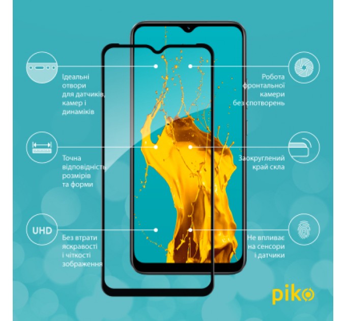 Скло захисне Piko Full Glue Realme C30 (1283126546204)