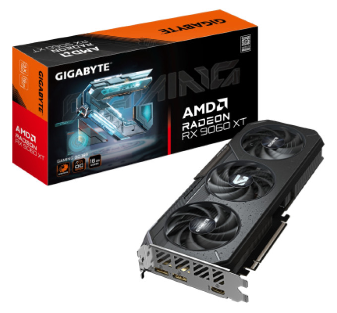 GIGABYTE Відеокарта GIGABYTE Radeon RX 9060 XT 16Gb GAMING OC (GV-R9060XTGAMING OC-16GD)