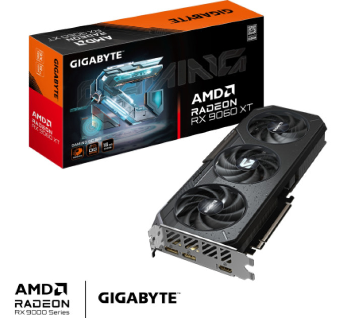 GIGABYTE Відеокарта GIGABYTE Radeon RX 9060 XT 16Gb GAMING OC (GV-R9060XTGAMING OC-16GD)