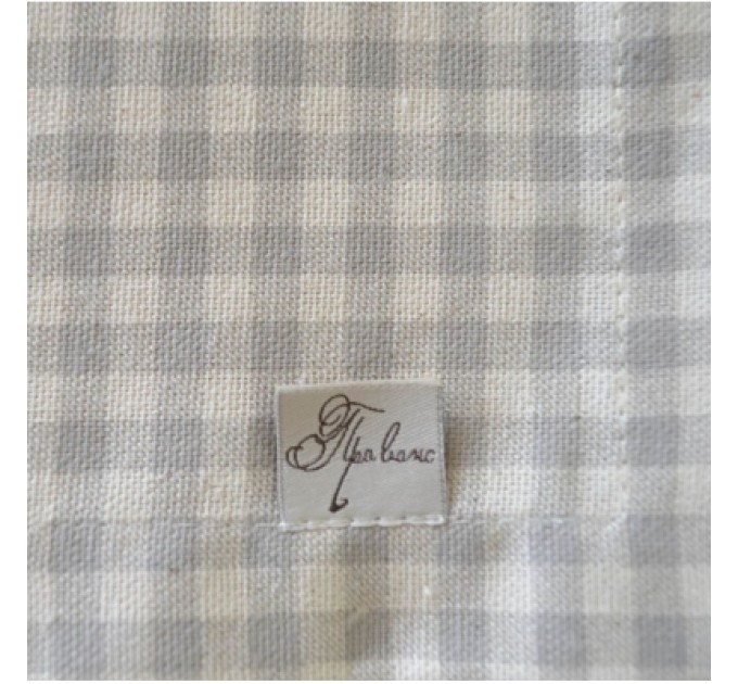 Серветка на стіл Прованс Bella 35х45 см Сіра клітина (13608)