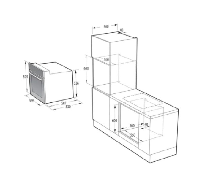Gorenje Духова шафа Gorenje BO6615E01B