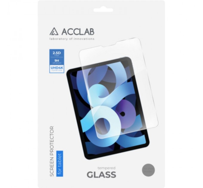 Скло захисне ACCLAB Full Glue Apple iPad 10.2/9th 2021 10.2" (1283126575631)