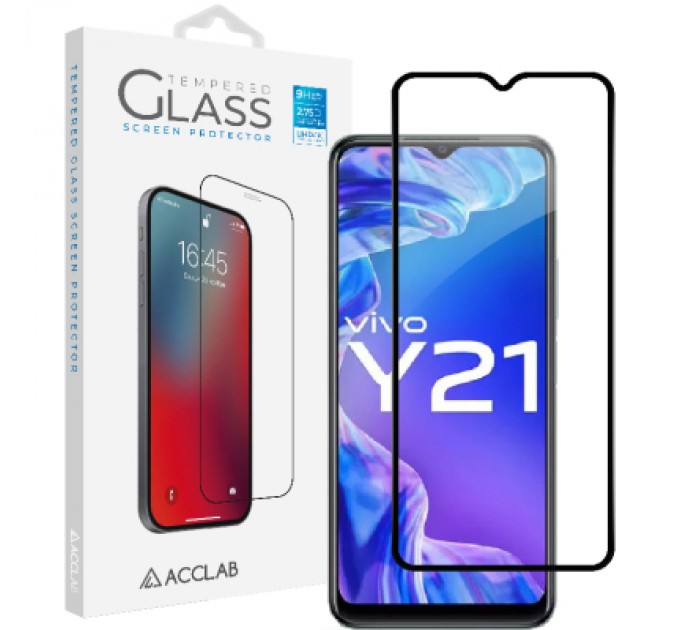 Скло захисне ACCLAB Full Glue VIVO Y21 (1283126526923)