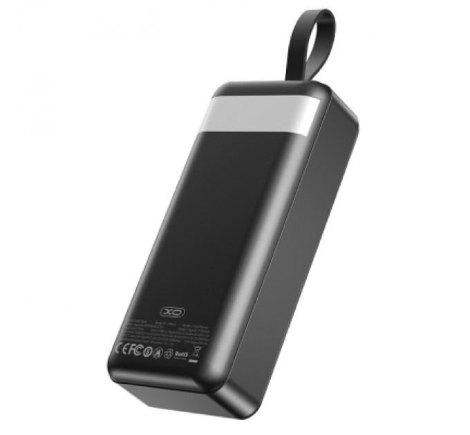 Батарея універсальна XO 30000mAh, PD/20W, QC/22.5W, with light, black (PR240_Black)