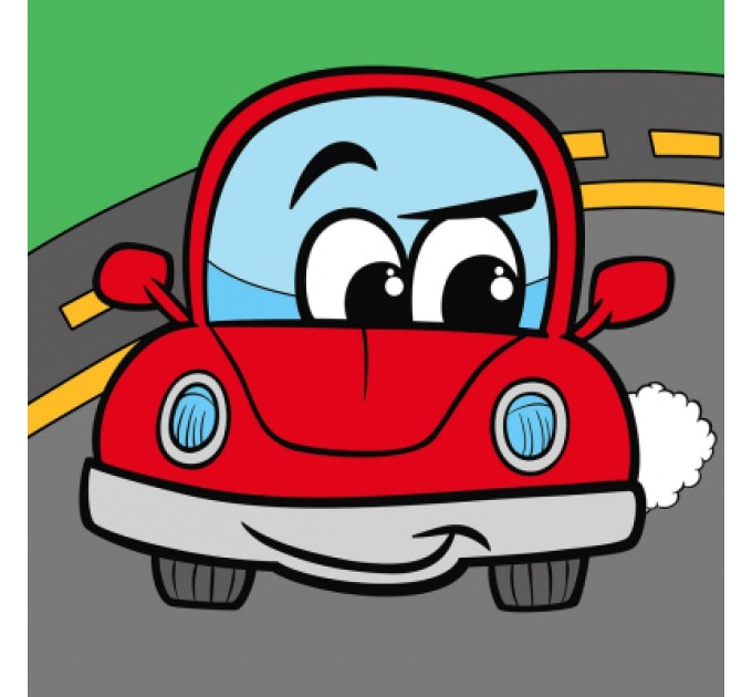 Картина по номерам Santi Веселий автомобіль 25*25 см (954593)