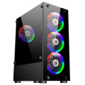 1stPlayer Корпус 1stPlayer V2-A-BK-4F1 Black без БЖ
