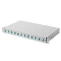 Патч-панель 1U 19", 12xLC duplex, incl, Splice Cass, OM3 Color Pigtails, Adapter Digitus (DN-96331/3)