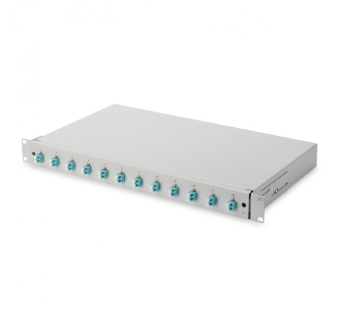 Патч-панель 1U 19", 12xLC duplex, incl, Splice Cass, OM3 Color Pigtails, Adapter Digitus (DN-96331/3)